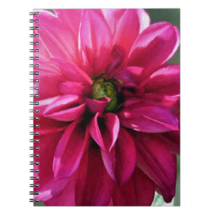Pink dahlia - notebook