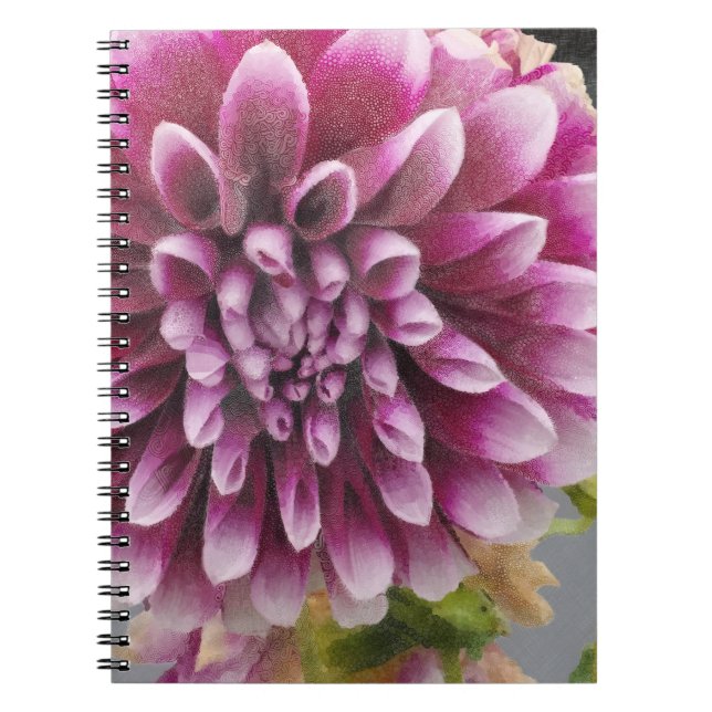 Pink Dahlia Notebook (Front)
