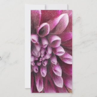 Pink Dahlia Thank You Card