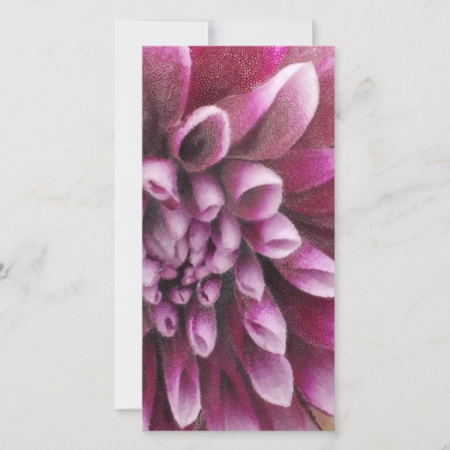 Pink Dahlia Thank You Card (Front)