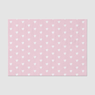 Pink dainty heart pattern tissue paper