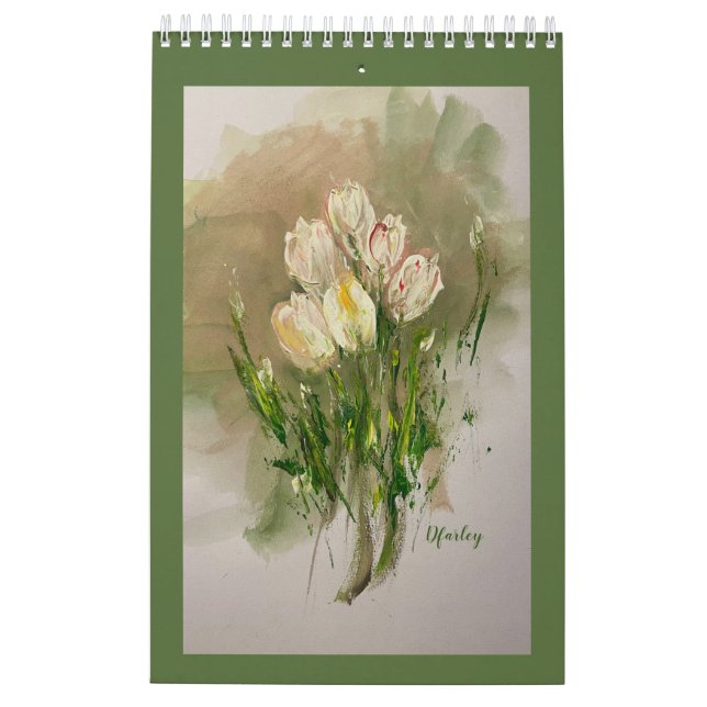 Pink Daises 2025 Floral Calendar (Back)