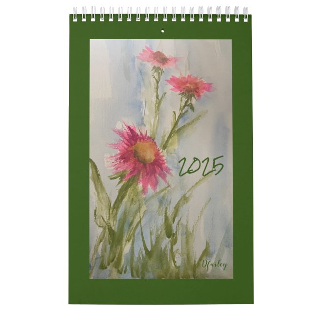 Pink Daises 2025 Floral Calendar (Cover)