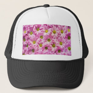 Pink Daises Trucker Hat