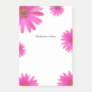 Pink Daisies Floral Daisy Elegant Country Spring Post-it Notes