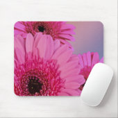 Pink daisies mouse pad (With Mouse)