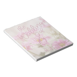Pink Daisies Notepad Romantic Flowers