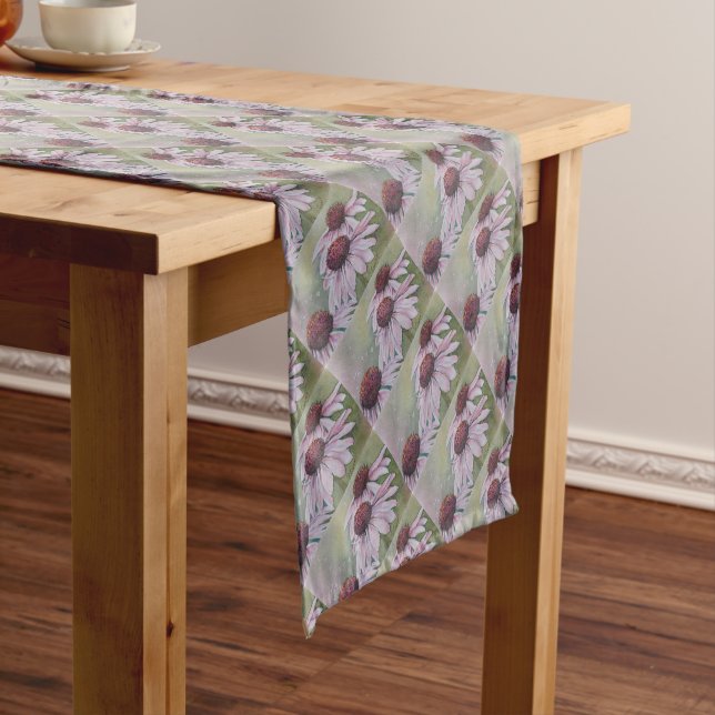 PINK DAISIES SHORT TABLE RUNNER (In Situ)