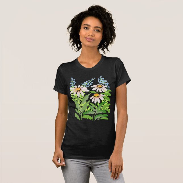 Pink daisies T-Shirt (Front Full)
