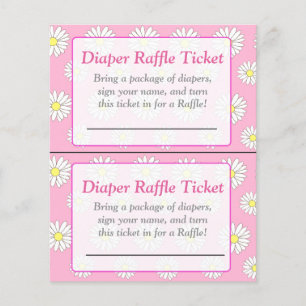 Pink Daisies Themed baby shower games Flyer