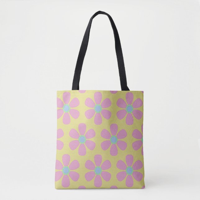 Pink Daisies Tote Bag (Front)