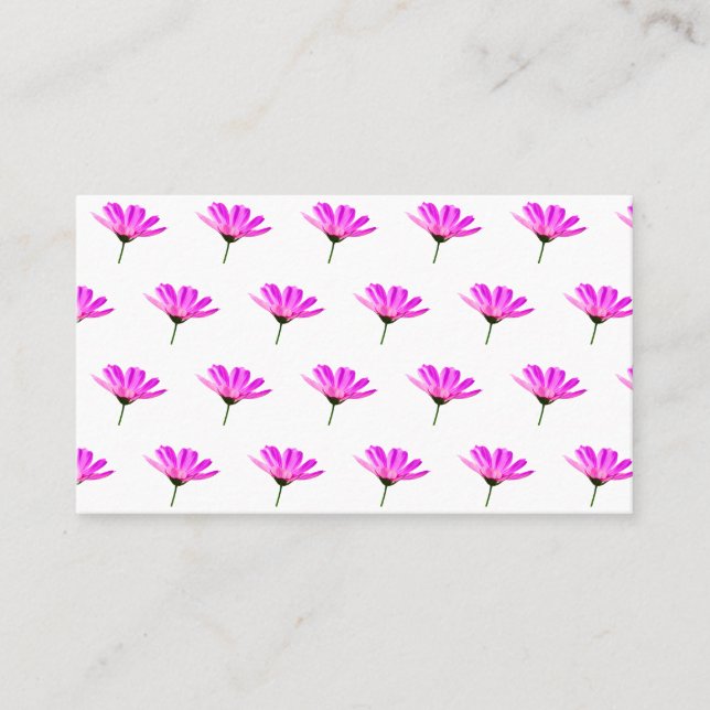 Pink Daisy  Appointment Card (Front)