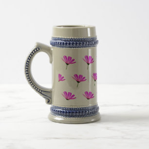 Pink Daisy Beer Stein