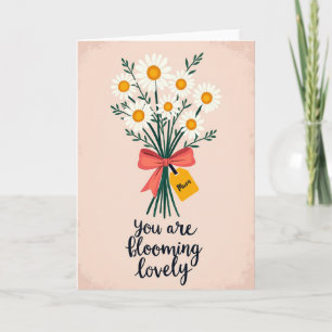 Pink Daisy Birthday Card