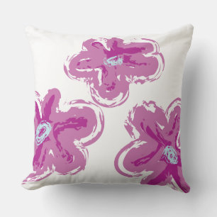 PINK DAISY DESIGN Retro Throw Pillow