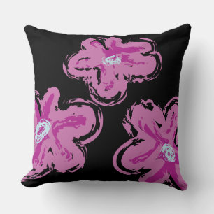 PINK DAISY DESIGN Retro Throw Pillow