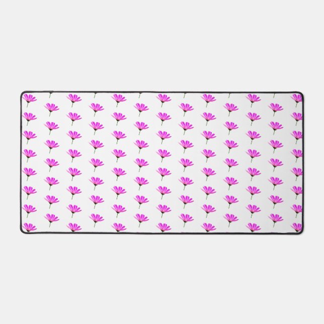 Pink Daisy  Desk Mat (Front)