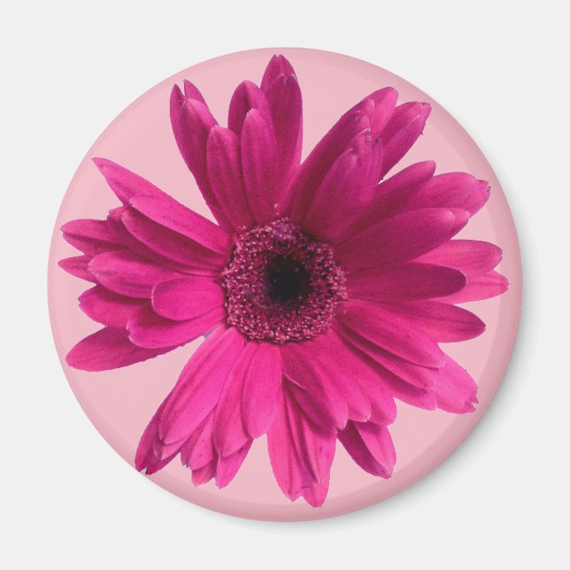 Pink Daisy emoji Magnet (Front)