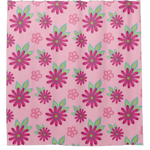 Pink daisy floral seamless patternart, beauty, blo