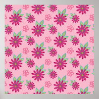 Pink daisy floral seamless patternart, beauty, blo