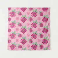 Pink daisy floral seamless patternart, beauty, blo