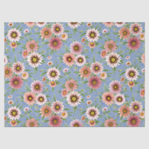 Pink Daisy Floral Tissue Paper