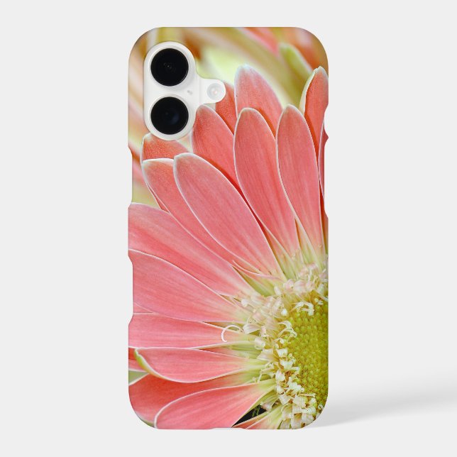 Pink daisy flower iphone case (Back)