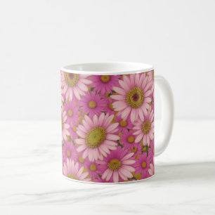 Pink Daisy Flowers Coffee Mug