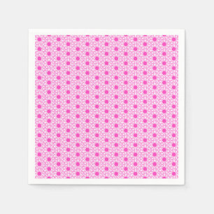 Pink Daisy Illustration Napkin