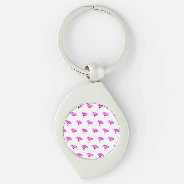 Pink Daisy   Keychain (Front)