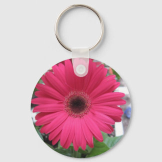 Pink Daisy Keychain
