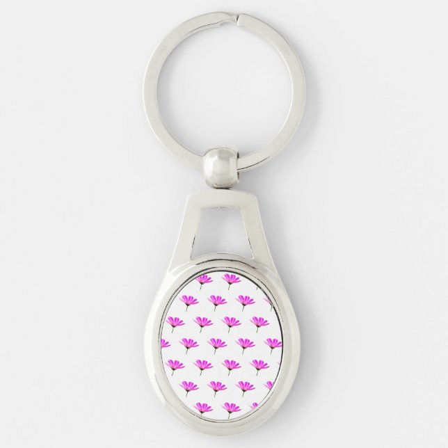 Pink Daisy   Keychain (Front)