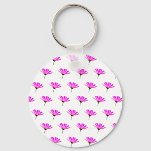 Pink Daisy  Keychain