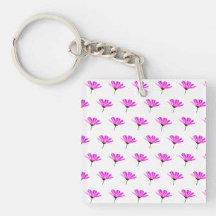 Pink Daisy   Keychain