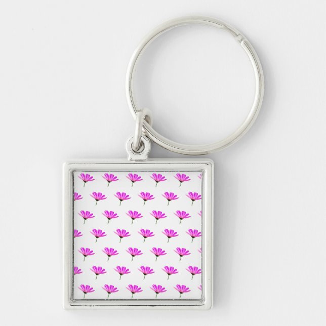 Pink Daisy   Keychain (Front)