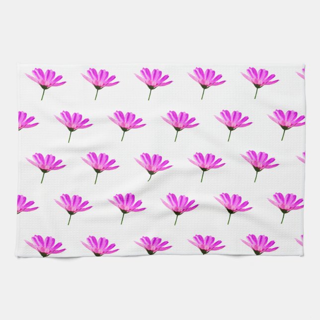 Pink Daisy  Kitchen Towel (Horizontal)