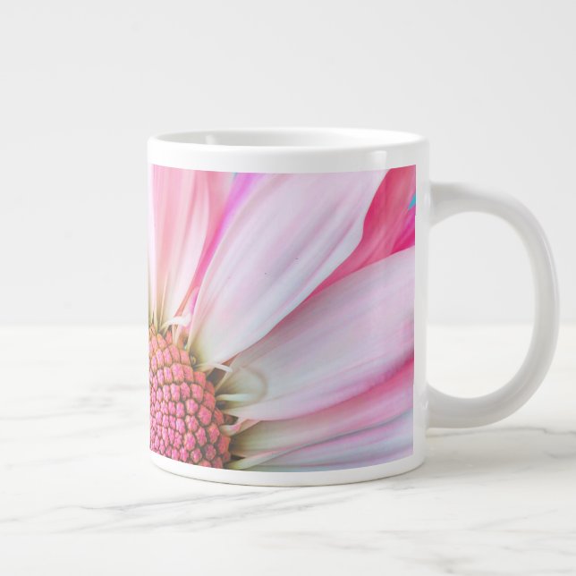 Pink Daisy Large Coffee Mug (Right)