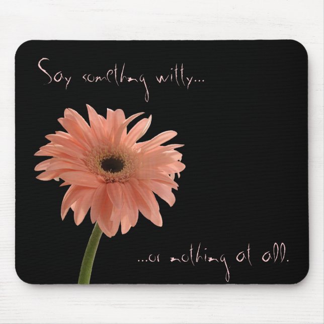 Pink Daisy Mouse Pad (Front)