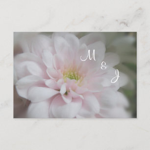 Pink Daisy Mum Wedding Response RSVP Card