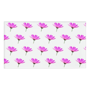 Pink Daisy Name Tag