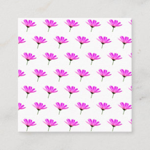 Pink Daisy  pattern Discount Card
