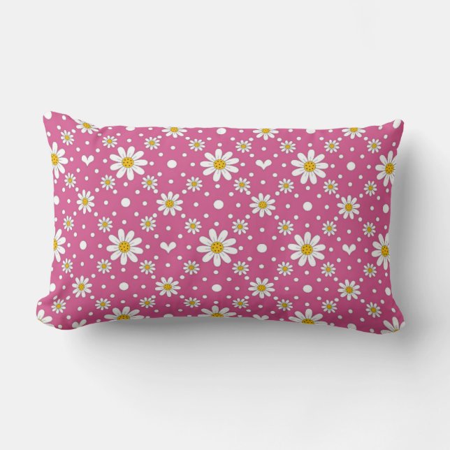 Pink Daisy Pillow (Front)