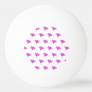 Pink Daisy  Ping Pong Ball