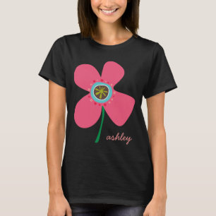Pink Daisy Pop Whimsical & Cute Summer Flower T-Shirt