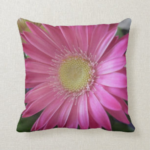 Pink Daisy Princess Throw Pillow