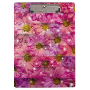 Pink Daisy Weave Clipboard
