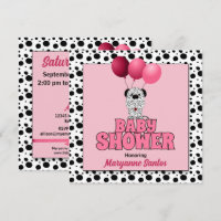 Pink Dalmatian Dog Theme for Girls Baby Shower