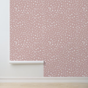 Pink Dalmatian Spots, Dalmatian Dots, Dotted Print Wallpaper