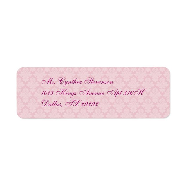 Pink Damask (Front)