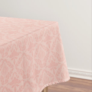Pink Damask Elegant Floral Tablecloth